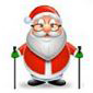 santa with poles